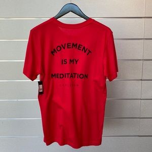 CycleBar Men’s Movement Tee - Red/Black - Medium - NWT